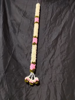 Mala white & pink 3 ft