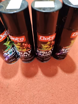 Spray paints black