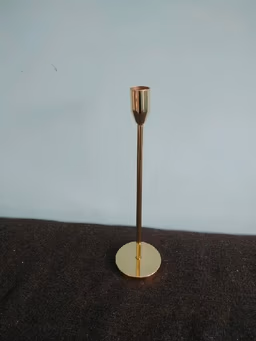 Single candle golden stand 13 inch