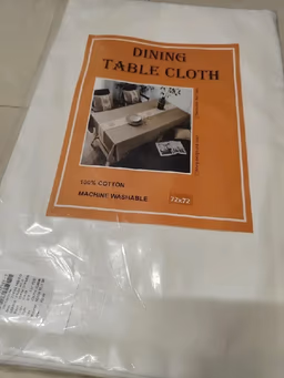 Dining Table cloth white 1