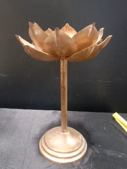 Golden lotus small stand 12 inch