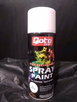 Spray paint white