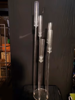 Acrlic candle stand 5 arms