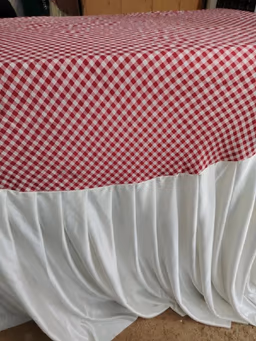 Table cloth Round check