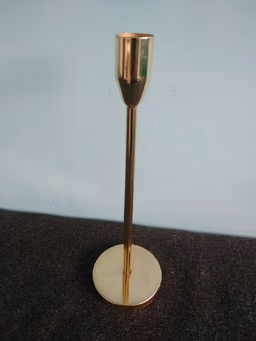 Single golden candle stand 11 inch