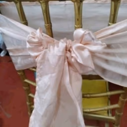 Chair tie peach