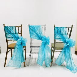 Aqua Blue Tie Back