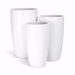 White Ceramic Flower Vase