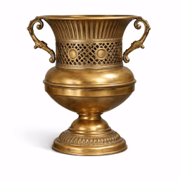 Antique Flower Vase Gold