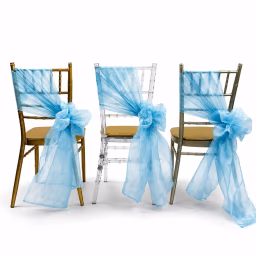 Aqua Blue Tie Back