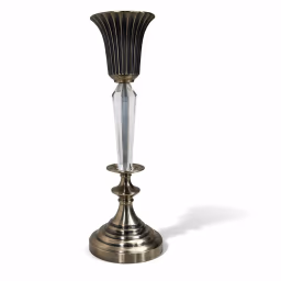 Black Fluted Vase
