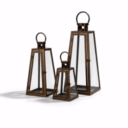 Metal Rose Gold Lantern