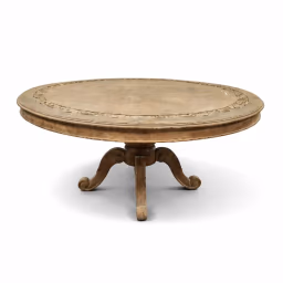 Round Pedestal Console Table