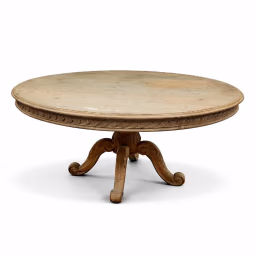 Round Pedestal Console Table
