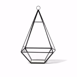 Geometry Black Metal Hangings