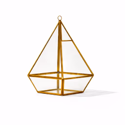 Geometry Gold Metal Hangings