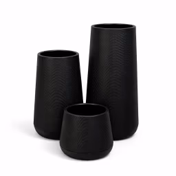 Black Fiber Flower Vase