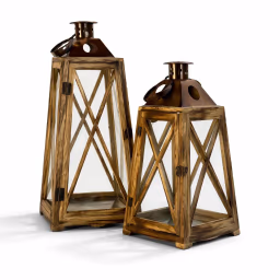 Wooden Cross Lantern