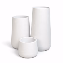 White Fiber Flower Vase