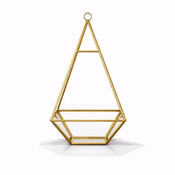 Geometry Gold Metal Hangings