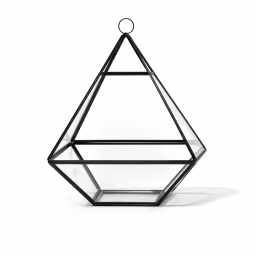 Geometry Black Metal Hangings