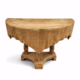Curved Draped Console Table