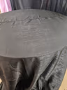 Round table cloth black new 3
