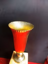 Golden metal flowervase 1.5 ft 1
